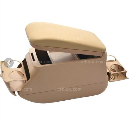 کنسول خودرو پژو رنگ کرم 4 لیوان